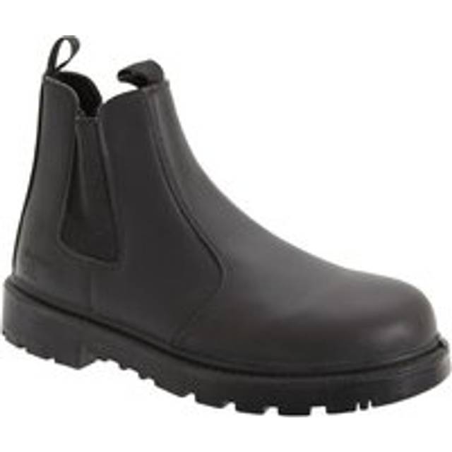 Grinder Safety Twin Gusset Leather Dealer Boots - Black - 16