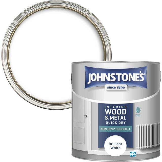 Johnstone's Quick Dry Eggshell Paint 2.5L - Brilliant White