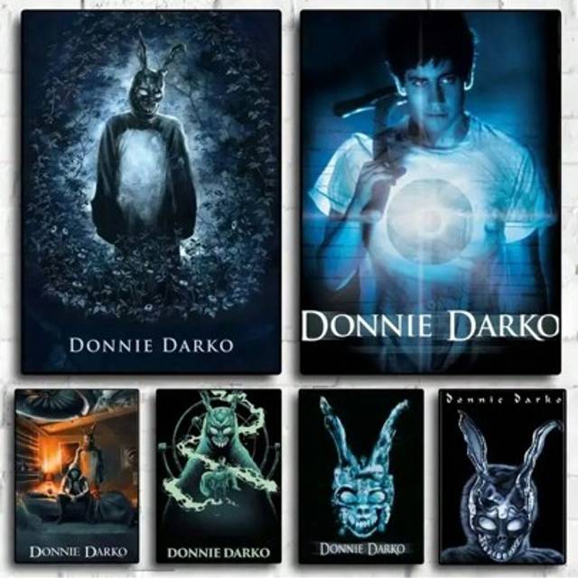 SHEIN 1PC Movie Donnie Darko POSTER Wall Pictures For Living Room Fall Room Decoration Canvas Painting Frameless