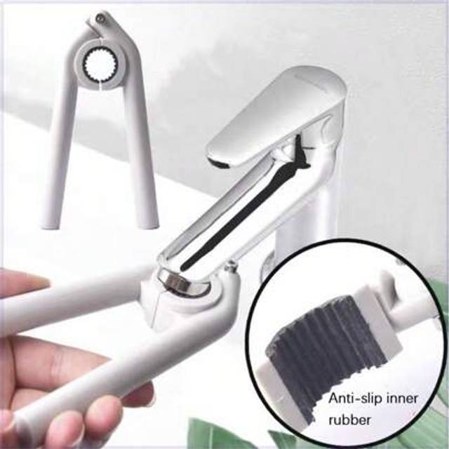 SHEIN 1pc Faucet Aerator Wrench, Heavy-Duty Screwed Connection, Non-Slip Rubber Grip, Round Handle, Bathroom Slip-Resistant Loosening Tool, Suitable For Tap