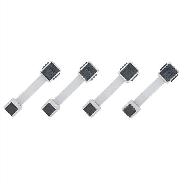 Child Proof Cabinet Locks, 4 Pack Baby-Proofing Door Locks for Fridge Drawer Cupboard Dishwasher Pantry