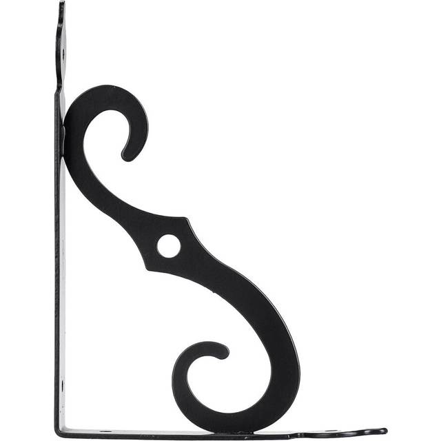 (Black, 140*110mm) Wall Mounted L Shaped Angle Bracket Multifuntional Brace Shelf Furniture Brackets