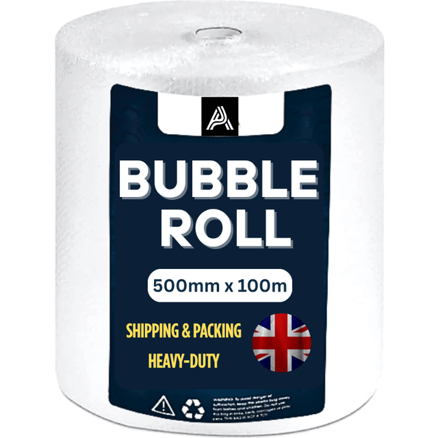 TEMU Bubble Roll Wrap, Air Cushioning Bubble Wraps, 500mm By 100m Long, Premium Small 10mm Bubble Size Wrapping, , Packing Fragile Items, Effective Storage, Clear