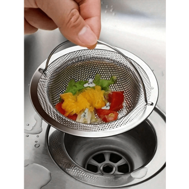 SHEIN 1pc Kitchen Sink Strainer And Stopper Stainless Steel Sink Strainer And Stopper Kitchen Sink Strainer Drain Stopper Sink Filter