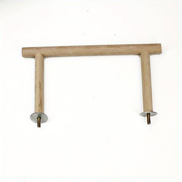 TEMU Wooden Bird Cage Perch, Durable Parrot Toy And Accessory For Pet Birds