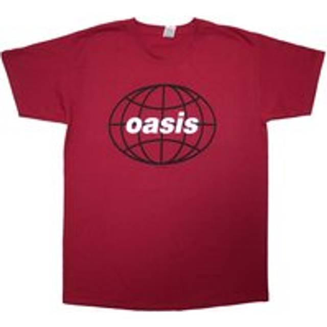 (M, Red) Oasis Unisex Adult 1998 World Tour - South America Back Print T-Shirt
