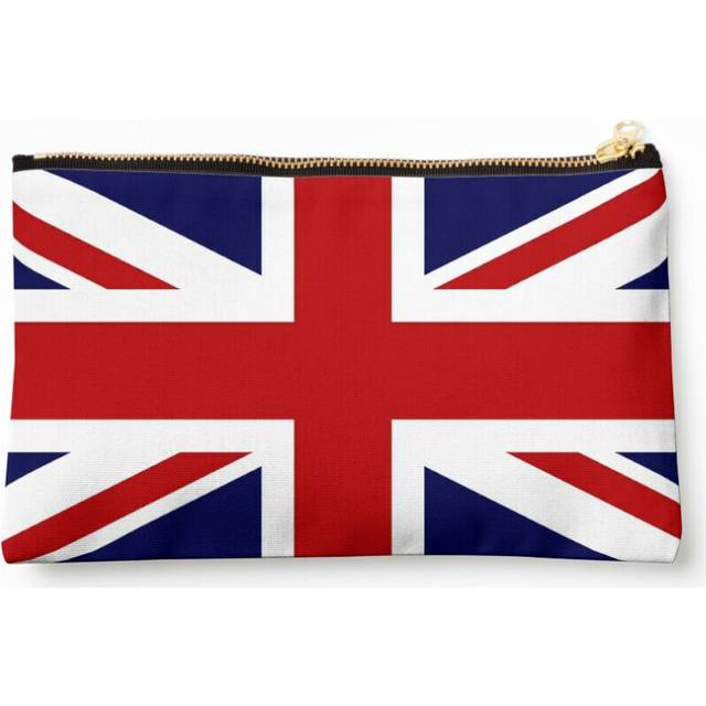 Makeup Bag Union Jack Flag of the UK Cosmetic Organizer Tyvek Paper Bags Zipper Pouch