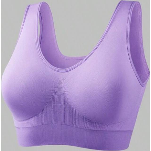 SHEIN 3pcs Women&#39;s Sports Bras Set, Plus Size Solid Non Padded Seamless Running Versatile Bralette