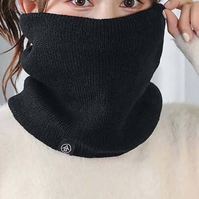 SHEIN 2PCS/1PC Holiday Gift Outdoor Travel Scarf Cycling Scarf Warm Autumn And Winter Full Knitted Flannel Knitted Scarf Holiday Birthday Gift