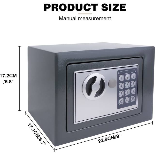 TEMU Home Safe, Steel Small Home Office Safe With , Great Value Small Safe, Wall Or Floor Mounted, Fit For Jewelry Documents Storage