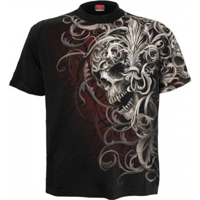 Spiral Direct Unisex Adult Skull Shoulder Wrap T-Shirt