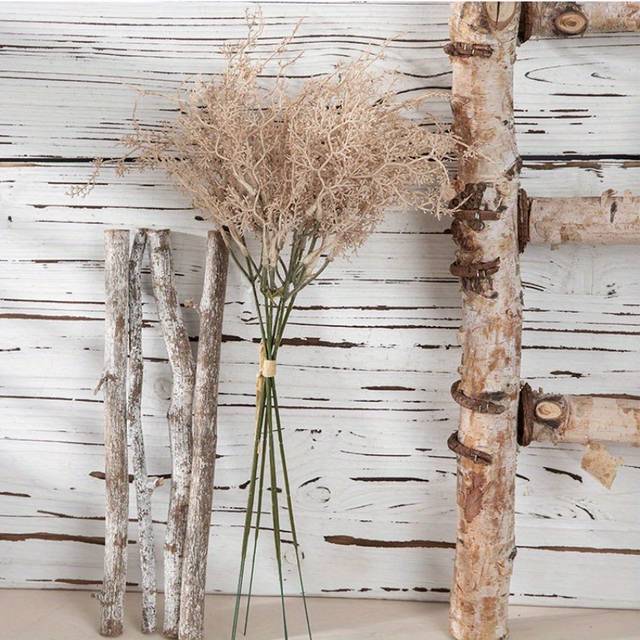 TEMU 6 Branches Of Wormwood Bouquet Artificial Flowers Artificial Grass Decoration For Garden And Yard, Best For Christmas, Thanksgiving