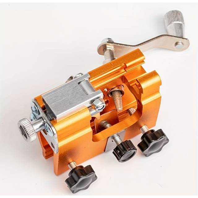 TEMU Portable Chainsaw Sharpener,chainsaw Sharpening Kit, Fast Chain Saw Sharpener Tool, Portable Hand Crank Chain Grinder,electric Chainsaw File/sharpener Kinds Of Chain Saws