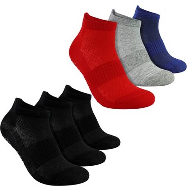 (7-10 Years, Assorted) Sock Snob - 6 Pairs Non Slip Socks For Boys | Gym Yoga Dancing Socks With Grips