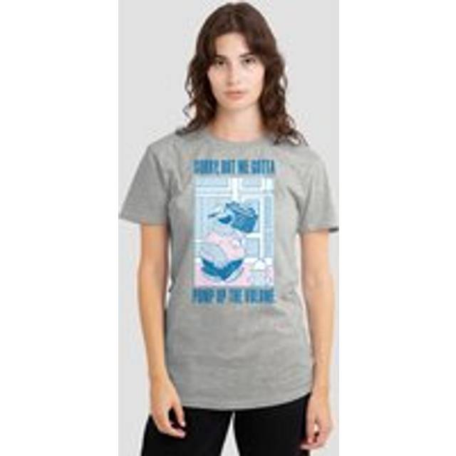 Sesame Street Cookie Monster Pump Up The Volume T-Shirt, Athletic Heather - Grey - L