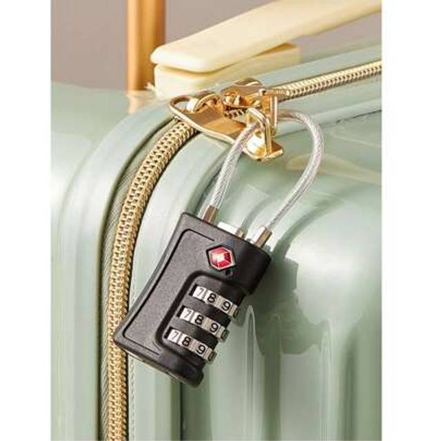 SHEIN 1pc TSA Approved Luggage Locks, 3 Digit Password Padlock Suitable For Travel Suitcase Backpack, Travel Luggage Baggage Lock Small Padlock Cabinet Lock