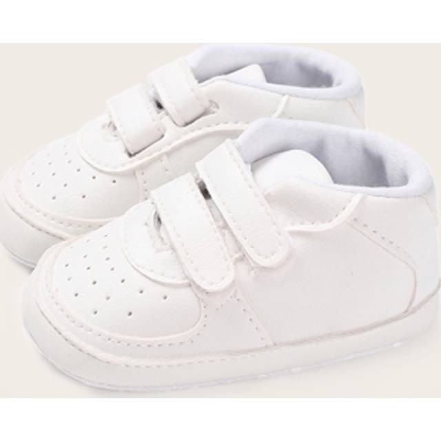 SHEIN Baby Boys Double Hook-and-loop Fastener Strap Pram Shoes