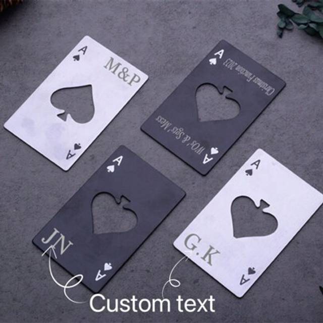 SHEIN 1/10pcs Stainless Steel & Wood Beer Bottle Opener Keychain, Personalized Laser Engraved Gifts For Father&#39;s Day, Mother&#39;s Day, Valentine&#39;s Day, Party,