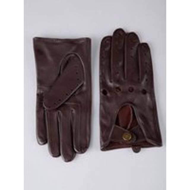 Monza II Leather Driving Gloves in Dark Tan