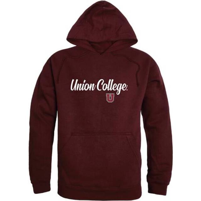 W Republic 558-461-MAR-02 Men Union College Script Hoodie, Maroon - Medium