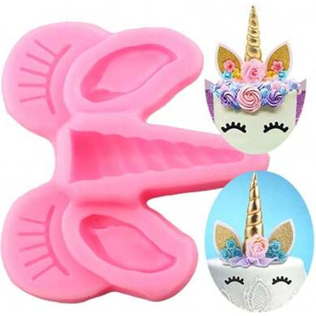 SHEIN Unicorn Silicone Mold Baby Party Fondant Cupcake Topper Molds Cake Decorating Tools Chocolate Gumpaste Resin Clay Candy Moulds