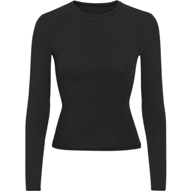Fits Everybody Crewneck Long-Sleeve T-Shirt - ONYX - X-Large