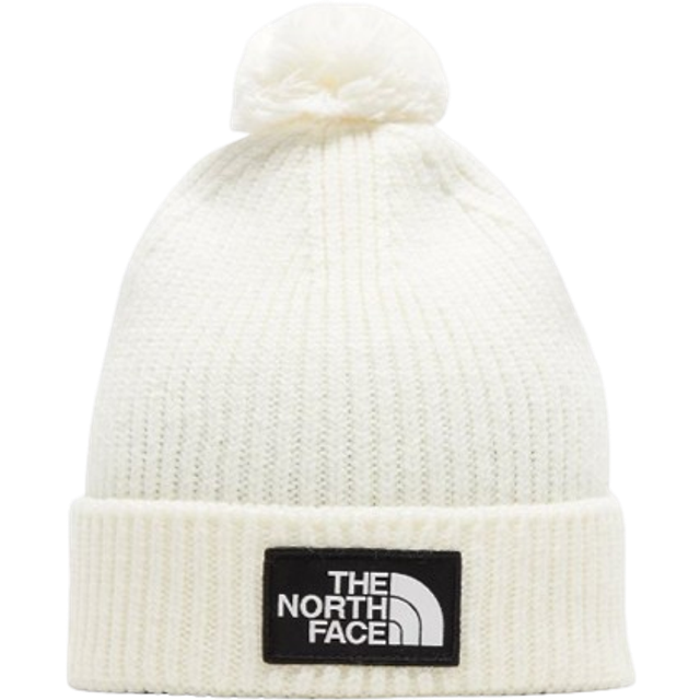 The North Face Tnf Logo Box Pom Beanie Gardenia White One Size male (One Size)
