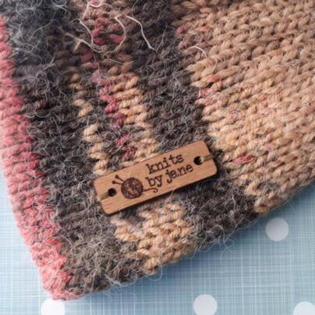SHEIN 10pcs Wooden Clothing Labels, Sew On Garment Labels, Personalized Label Tags, Labels For Handmade Products, Wood Labels For Knitted Items 4cm*1.5cm