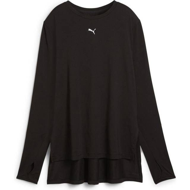 PUMA Modest Oversized Tee Women, Black, size Large (Large)
