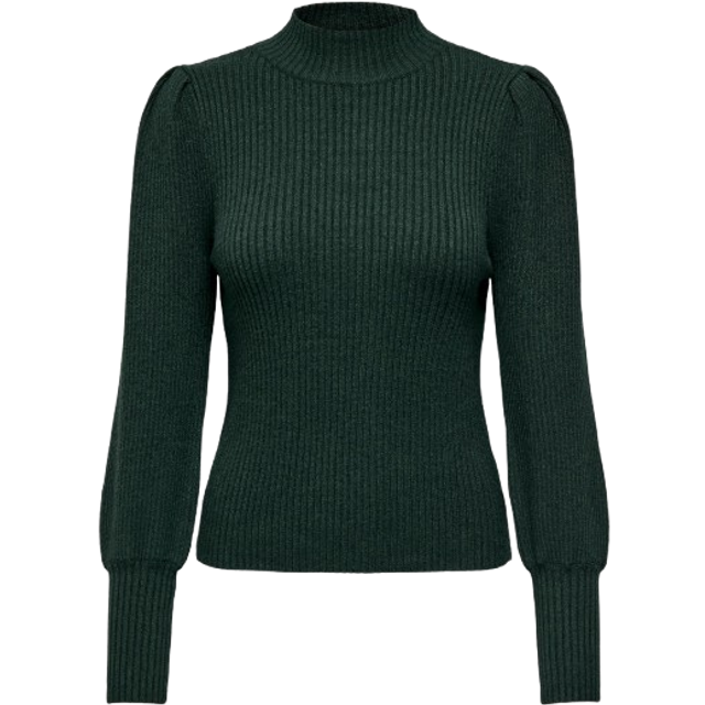 Women's knitted high neck sweater Only Katia - Vert