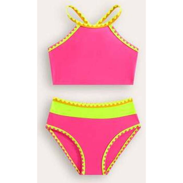 SHEIN New Stylish Girls 2 Pieces Colorblock Bikini Set Summer Holiday