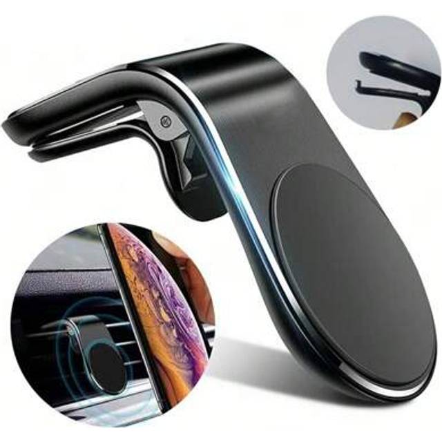 SHEIN 360 Magnetic Phone Holder In Car Metal Air Vent Mount Stand Magnet GPS Phone Holder Bracket For Phone Universal Compatible With IPhone, Android Phone,