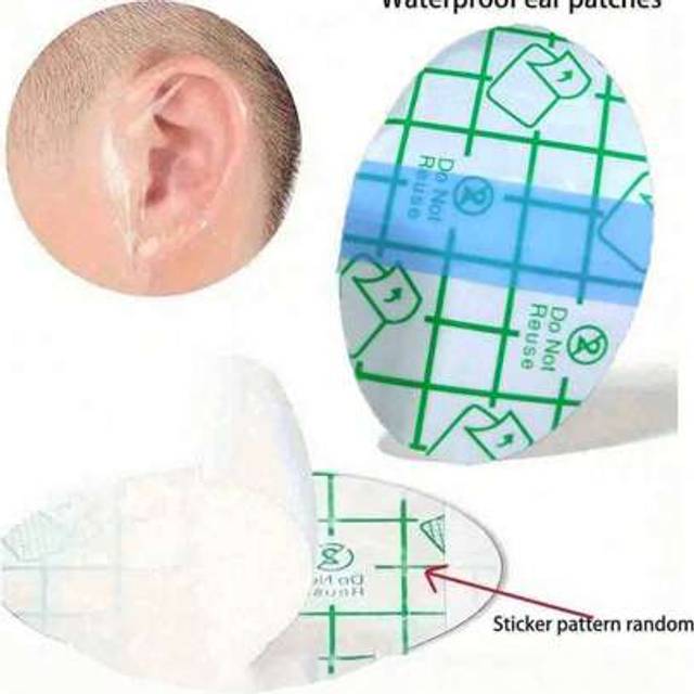 SHEIN Waterproof Ear Stickers, Ear Protectors, Suitable For Swimming, Rain, Surfing, Snorkeling And Other Water Sports, Waterproof Ear Covers, Film Ear Cove