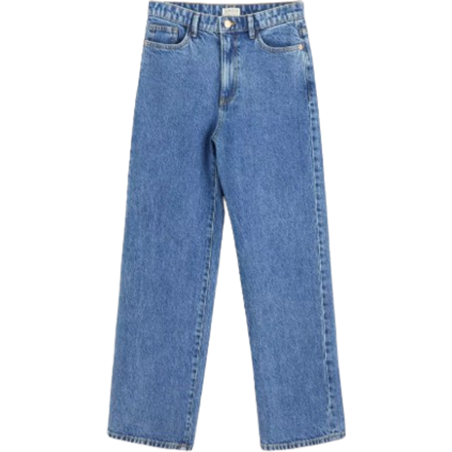 WIDE Hanna cropped jeans med lätt stretch