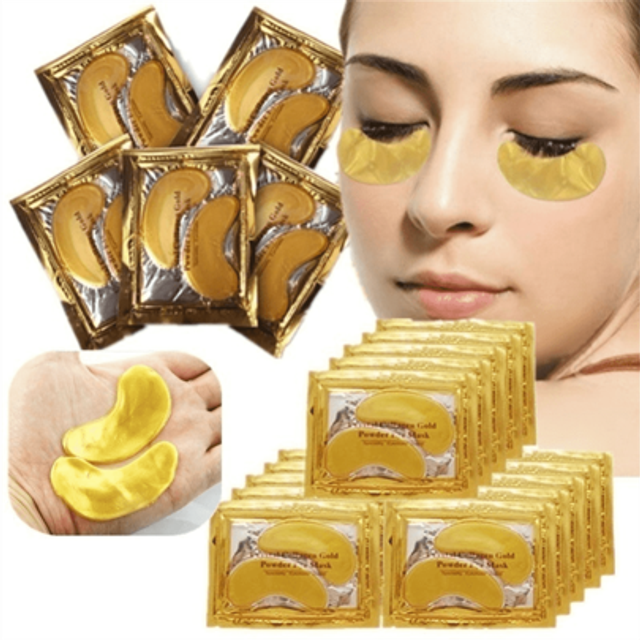 SHEIN 2pcs Collagen Eye Mask, Suitable For Puffy Eyes, Eye Pads For Dark Circles, Eye Bags, Anti-Wrinkle, Moisturizing And Improving Elasticity