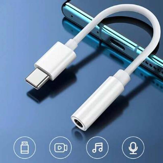SHEIN USB Type C To 3.5mm Female Headphone Jack Adapter,USB C To Aux Audio Dongle Cable Cord Compatible,Usb C Male To 3.5mm Female Headphone Jack Works Well