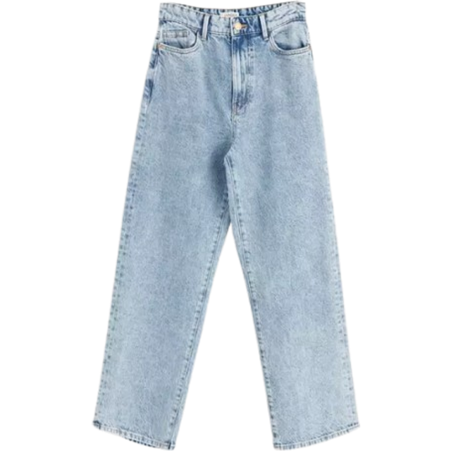 WIDE Hanna cropped jeans med lätt stretch
