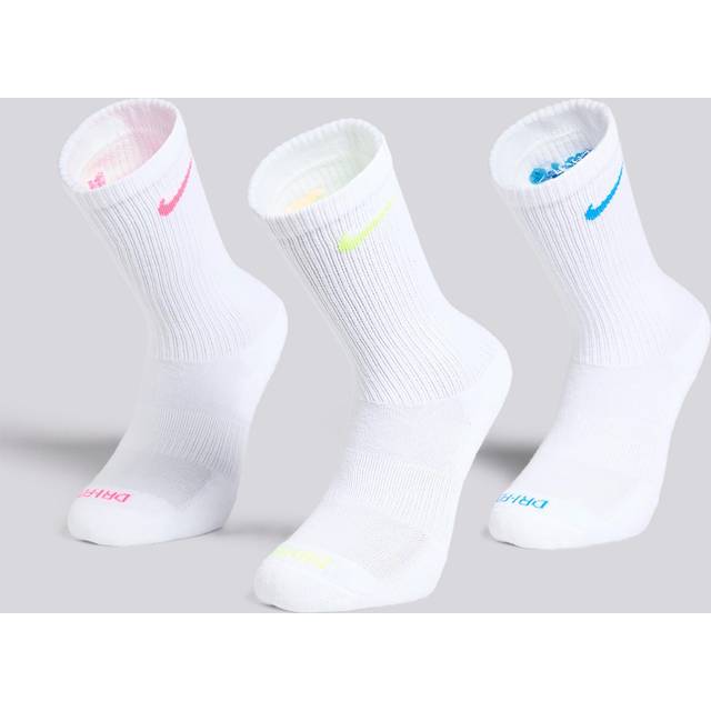 Nike Everyday Plus Cushioned Training Crew Socks 3-Pack Multi-Color L (L)
