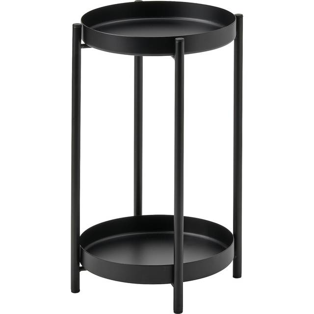 OLIVBLAD piedestal, inom-/utomhus svart, 35 cm