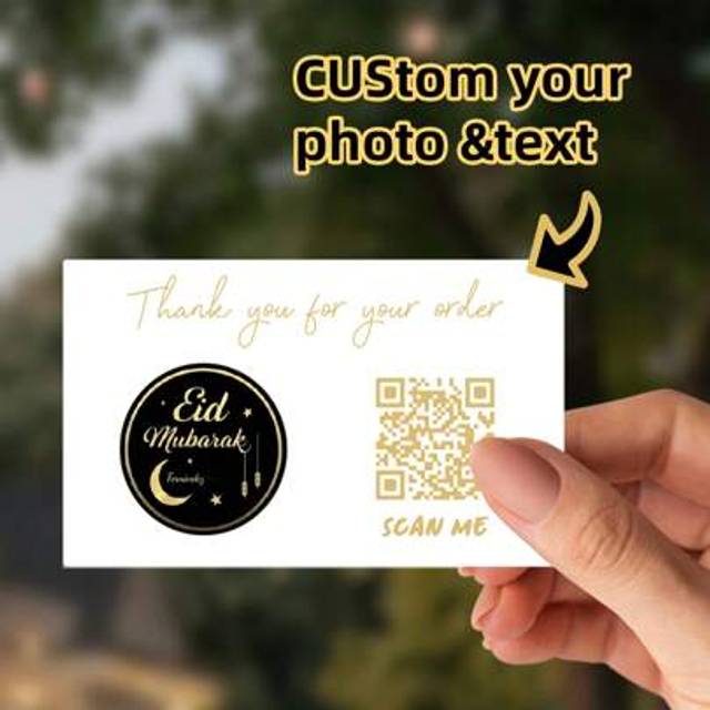SHEIN 1~100Pcs Personalized Labels - Custom Logo And QR Code Stickers,PVC Stickers,Colorful Custom, Personalized, Unique Ideal Gifts,- Social Media Scan Me