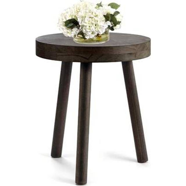 SHEIN Wooden Stool Wooden Plant Stand Mini Corner Table Bathroom Stool - Ideal As A Small Side Table, Plant Stool, Bedroom Bedside Table Or Coffee Table
