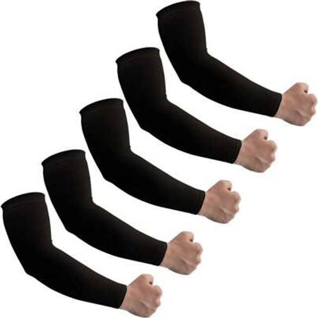SHEIN 5pairs Arm Sleeves For Men And Women - Tattoo Cover Up - Cooling Sports Sleeve For Basketball Golf Football