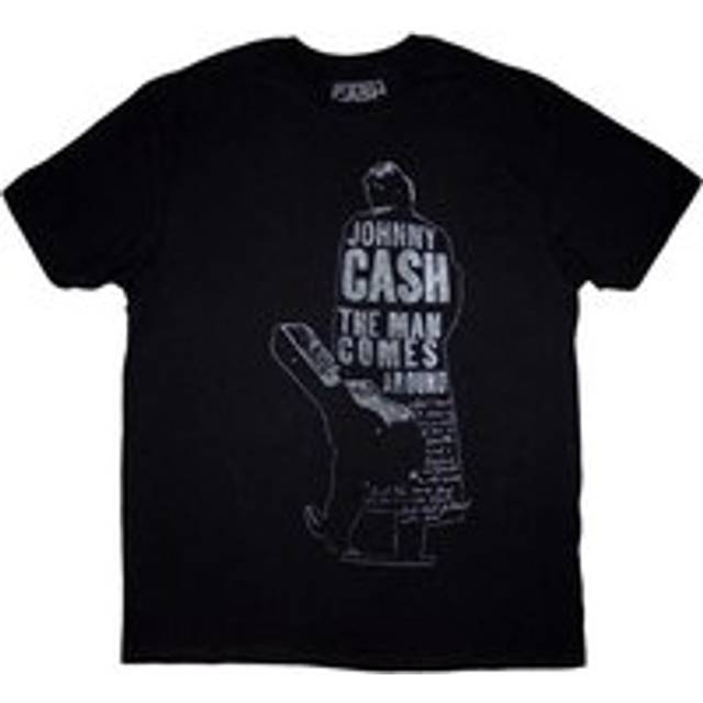 Johnny Cash Unisex Adult Man Comes Around T-Shirt XXL svart