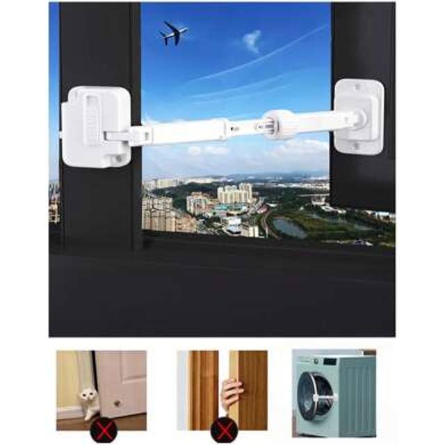 SHEIN 1pc Window Lock, External, Anti-Theft, High-Rise Protection Limiter, Sliding Door Lock For Push Open Door And Window