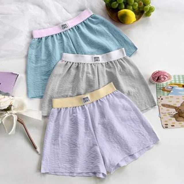SHEIN 3pcs Plus Size Woven Elastic Waist Pajama Bottoms Sleep Shorts