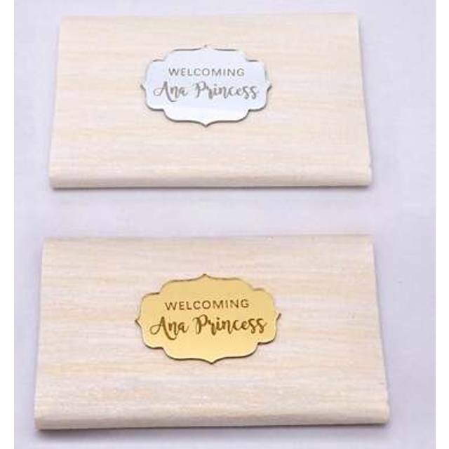 SHEIN Customized Name Tag , Wedding Acrylic Sticker Tags Party Favors ,Custom Personalized Guest Gift Decoration,Baptism Tag ,Wedding Tag ,Engagement Tag ,O