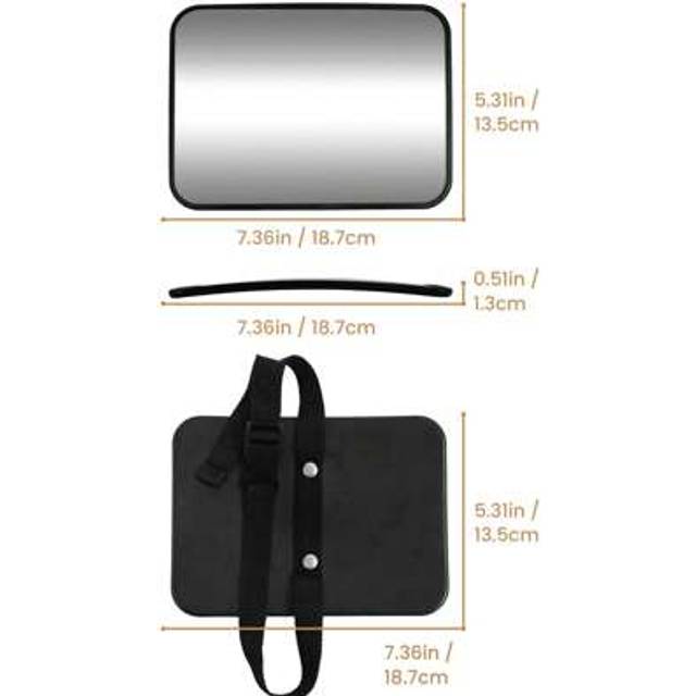 SHEIN 1 Pc Crash Tested And Certified Shatterproof Baby Car Mirror For Rear Facing Infant With Wide Larger Crystal Clear View