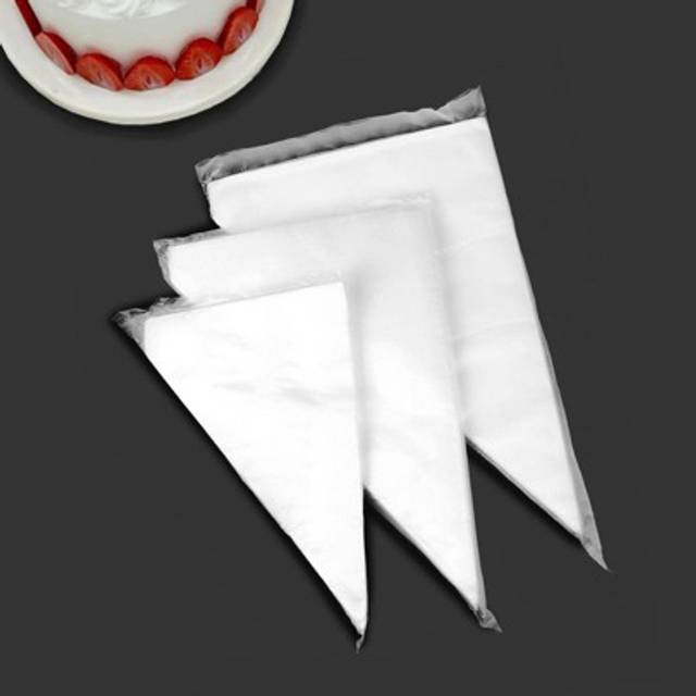 SHEIN 100pcs PE Pastry Bag, Simple Clear Multi-purpose Piping Bag For Baking