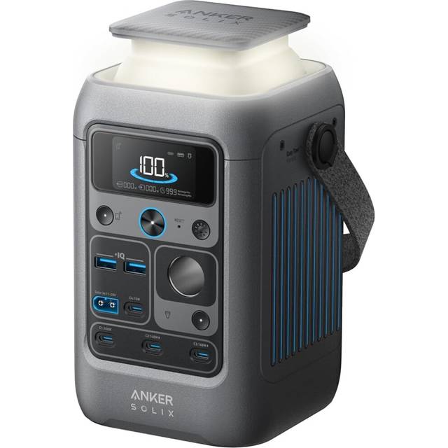 Anker SOLIX C300 DC Power Bank Station, Outdoor 288Wh (90,000mAh), Portable Power Station, LiFePO4 Battery, 300W Solar Generator