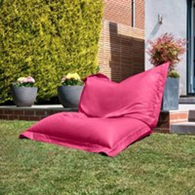 Bazaar Bag Navy Blue Giant Indoor Outdoor Bean Bag Lounger - Pink - One Size